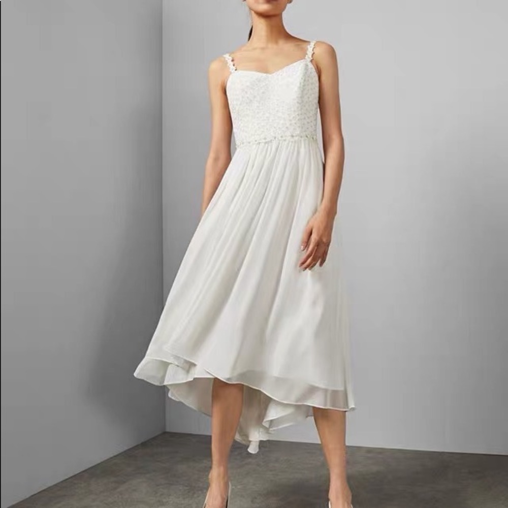 Ted Baker White Midi Dress